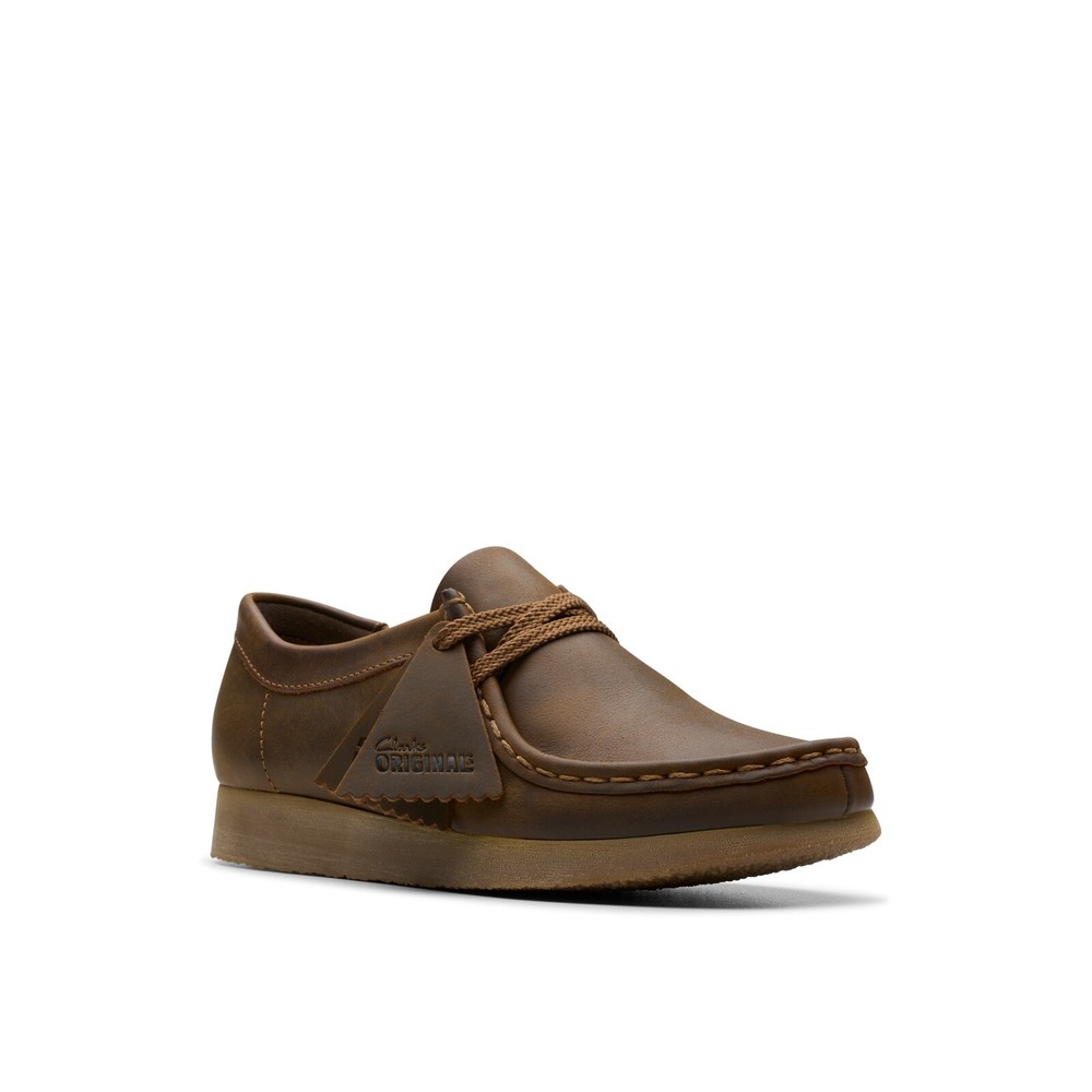 Clarks Kids Wallabee O Beeswax Leather 26172598