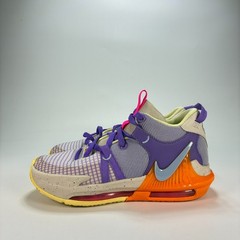 Nike LeBron Witness 7 Grape Orange Basketball Shoes DQ8650-101 Youth Size 5.5Y
