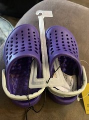 New Joybees Kids Active Clog -Violet/Silver Size C4/C5