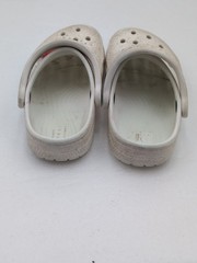 Crocs Kids‘ Classic Glitter Clog Size C9 White Lil Mermaid