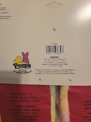 Peeps Bunny Rainbow Color Slippers & Headband Set Girls or Boys Shoe Size M 13/1