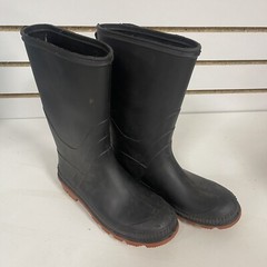 Unisex Black Classic Rubber Rain Boots Size 4 Youth Waterproof MADE IN CANADA