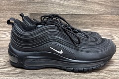 Nike Air Max 97 Triple Black Running Shoes Kids Size 6Y Low Top Running Athletic