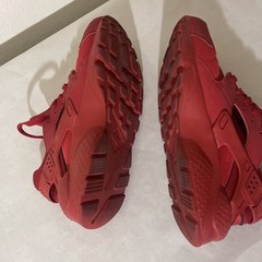 Nike Air Huarache Run 654275-600 Red Synthetic Mesh Low Top Kids Sneakers 7y