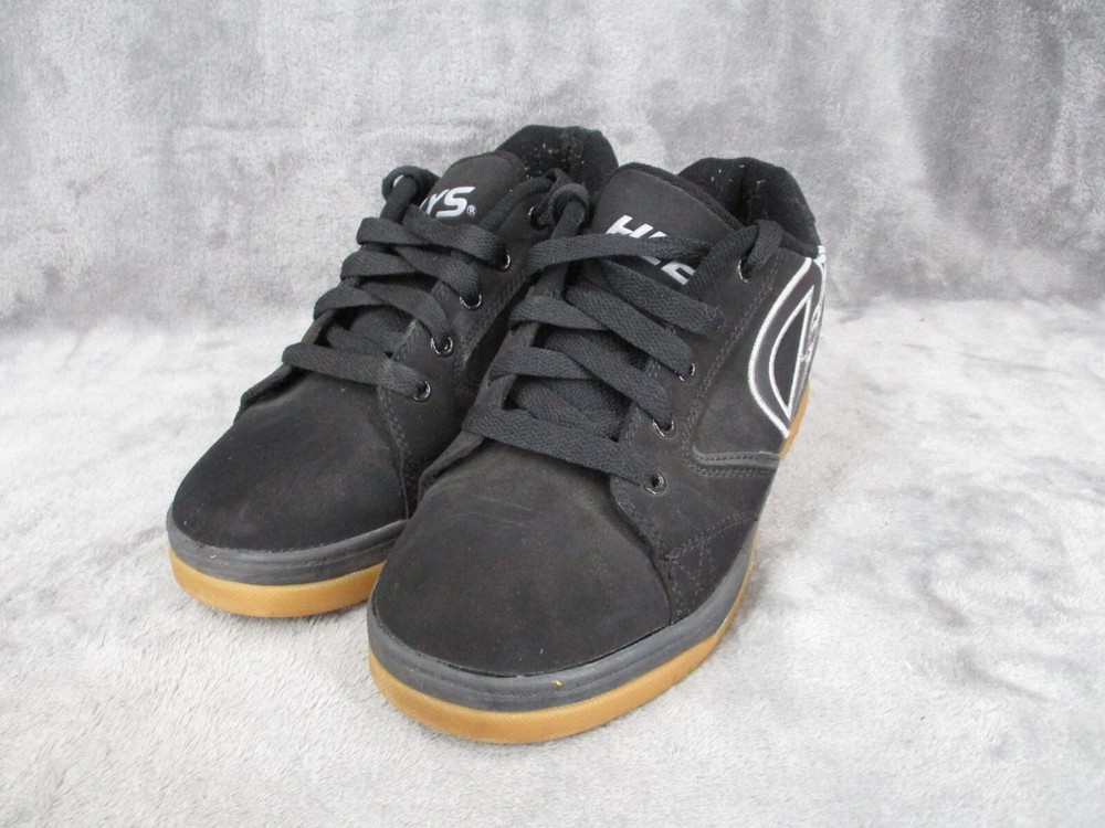 Heelys Propel 2.0 Kids Skate Shoes Black Low Top Lace Up Sneaker Size 5 US