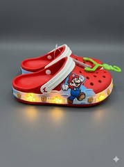 Crocs Super Mario Light Up Clogs Kids Size 13C New with Tags