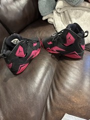 Air Jordan True Flight size 4.5y black/sport fuchsia preowned