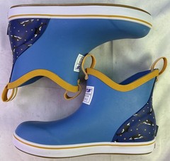 Xtratuf Kid’s Ankle Deck Boots-Light Blue/Whale Pattern-Size: 3