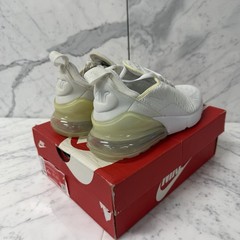 Size 4 (GS) – Nike Air Max 270 Low White Silver – 943345-103