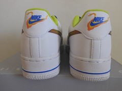 Nike Air Force 1 LV8 GS White-Multi Color-Medium Blue Sz 7Y [DQ7767-100]