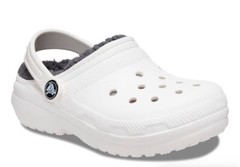 Crocs Classic Lined Clog | Kids‘ Slippers, White, 12 Little Kid|BRAND NEW