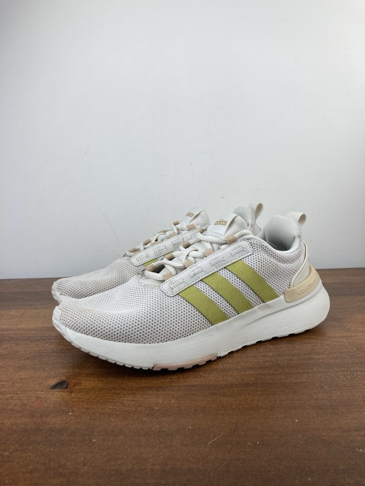 Adidas Racer TR21 Cloud Foam Athletic Sneakers Beige Gold GW6600 Youth Size 5