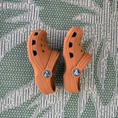 Crocs Kids Size 6-7 Pumpkin Colored Made In Canada
