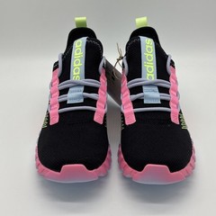 Adidas Kaptir Flow K ‚Core Black / Hi-Res Yellow / Clear Sky (JQ7348) New in Box