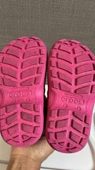 Crocs Candy Pink Handle It Rain Boot Kids Size c8 12803 Waterproof Lightweight