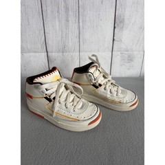 Nike Air Jordan 2 Retro Maison Chateau Rouge Kids Shoes Sail Orange 11C