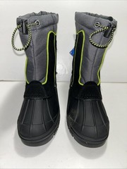 Totes Chilly Boots child size 2M Black/charcoal Waterproof Insulated New w Box