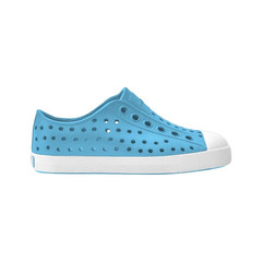 Native Shoes Jefferson Child Aquarius Blue Shell White Kids Water Shoes