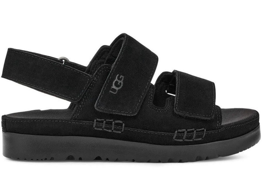 UGG Kids Goldenstar Slingback Sandal Shoes -Size 2 / Black