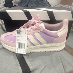 adidas Run 70s 2.0 J Unisex Kids 6.5 Pink Purple White Sneakers JS2306