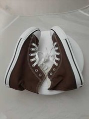 New! Converse Chuck Taylor All Star High Top Shoes Brown KID US Sz 12 1/2-EUR 30