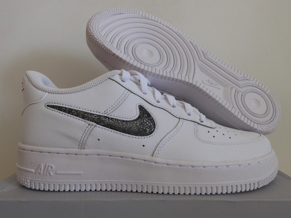 Nike Air Force 1 LV8 (GS) White-Black-Very Berry Sz 7Y [DC9651-100]