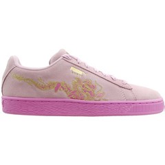 PUMA Suede Dragon Lace Up Youth Girls Pink Sneakers Casual Shoes 368214-02