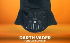 Disney Star Wars Slippers Darth Vader Child toddler kids Large 9-10 NEW w/Tags