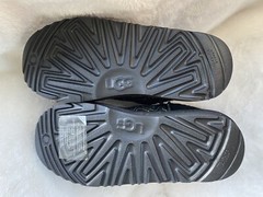 UGG Kids Classic II Graphic Stitch Black Suede Sheepskin Suede US5/UK4/EU37