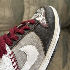 Nike Dunk Low Premium 318299-111 White Gray Youth Size 4.5Y Read Description