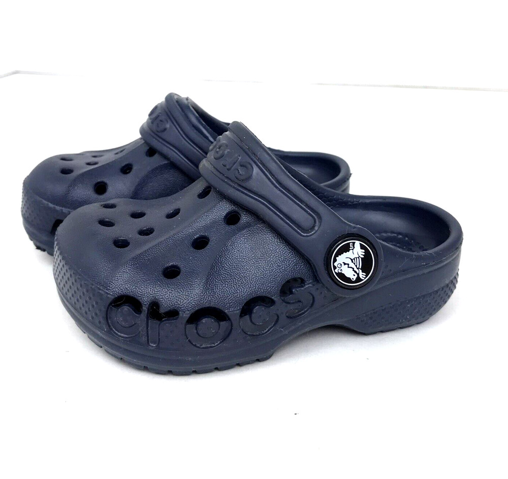 Crocs Unisex Clogs Children Size C 5 Slip On Navy Blue Classic Sandals Toddlers