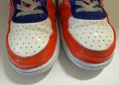 A Bathing Ape BAPE STA Shark Low – Red/Blue/White – Size US 2-2.5 EUR 34