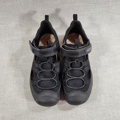 KEEN Motozoa Black Kids Sz 5 Breathable Casual Lightweight Sandal Shoes Footwear