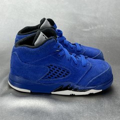 Nike Air Jordan Retro V 5 Size 7C „Blue Suede“ Toddler Sneakers 440890-401 Shoes