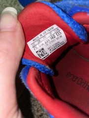Boy’s adidas Infant FortaRun Hook and Loop Strap Lightweight Trainers in Blue 7k