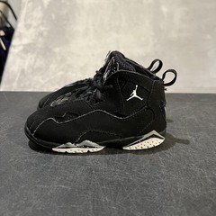 Jordan True Flight Shoes Kids 9C Black Basketball Sneakers 343797-010