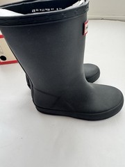 NEW Hunter Kids Original First Classic Waterproof Rain Boots Black 10B/11G M US