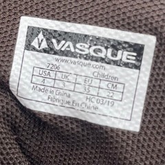 Vasque Waterproof Hiking Boots Brown Suede Leather Childrens 4