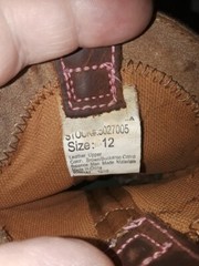 Itasca Buckaroo Camo Pink Leather Youth Boots (Size 12) Slip and Oil Resistant.