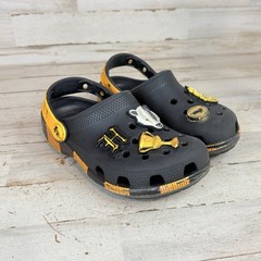 Iconic Crocs Comfort Harry Potter Hufflepuff Black Yellow Toddler Size C 12