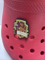 Iconic Crocs Comfort Clogs Children Unisex Size J 1 RED W/Ryffindor