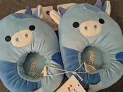 Squishmallow Kids Blue Slippers Size 11/12 New With Tags