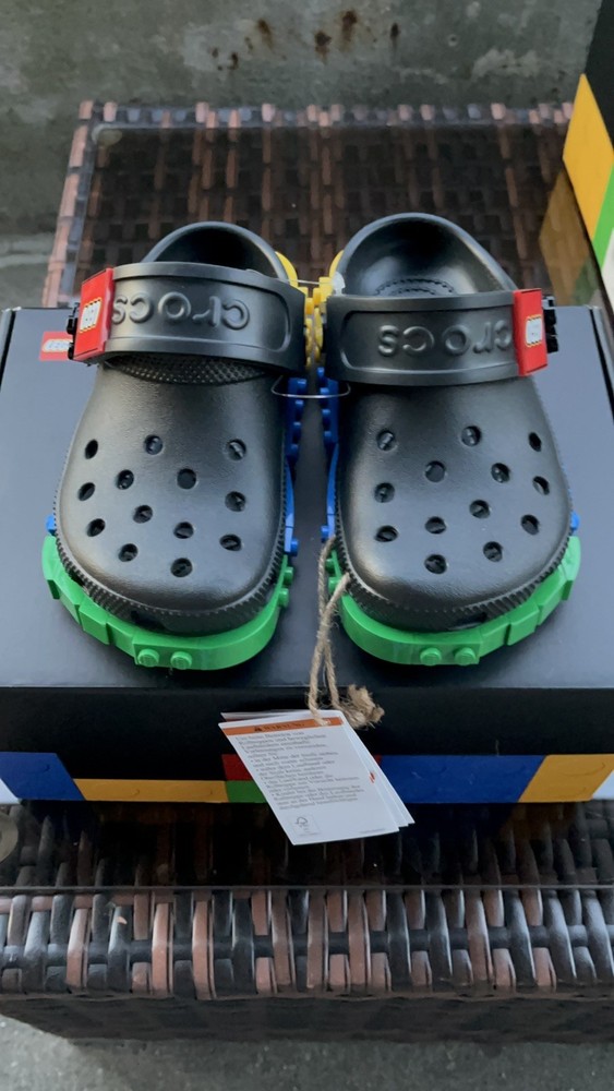 Crocs x LEGO® Creativity Clogs (kids size) 11K-6C Black New Fast Shopping