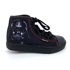 Big Kids Size 1 Heelys Star Wars Darth Vader Hustle Black & Red Sneaker HE101051