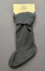 HARPER CANYON FLEECE RAINBOW BOOT LINER KIDS MEDIUM BOOT SIZE 12-13 GRAY