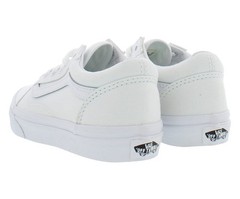 Vans Kids Old Skool Shoes | True White/True White | Authentic New