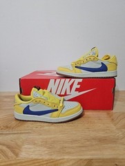 Nike Jordan 1 Low OG SP Travis Scott Canary PS Size 1.5Y