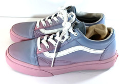 Vans Off The Wall Old Skool Sunset Fade Sneakers Blue Lilac Pink S 6.5J Gradient