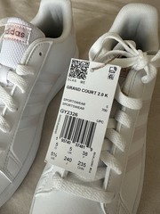 Adidas Grand Court 2.0 Pink Holographic Kids Size 5.5