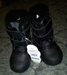 Wonder Nation Winter Snow Boots Children Black/Pink or Black/Red Various Sizes